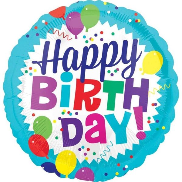 Фольгована кулька "Happy Birthday"