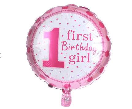 Фольгована кулька “First Birthday Girl”