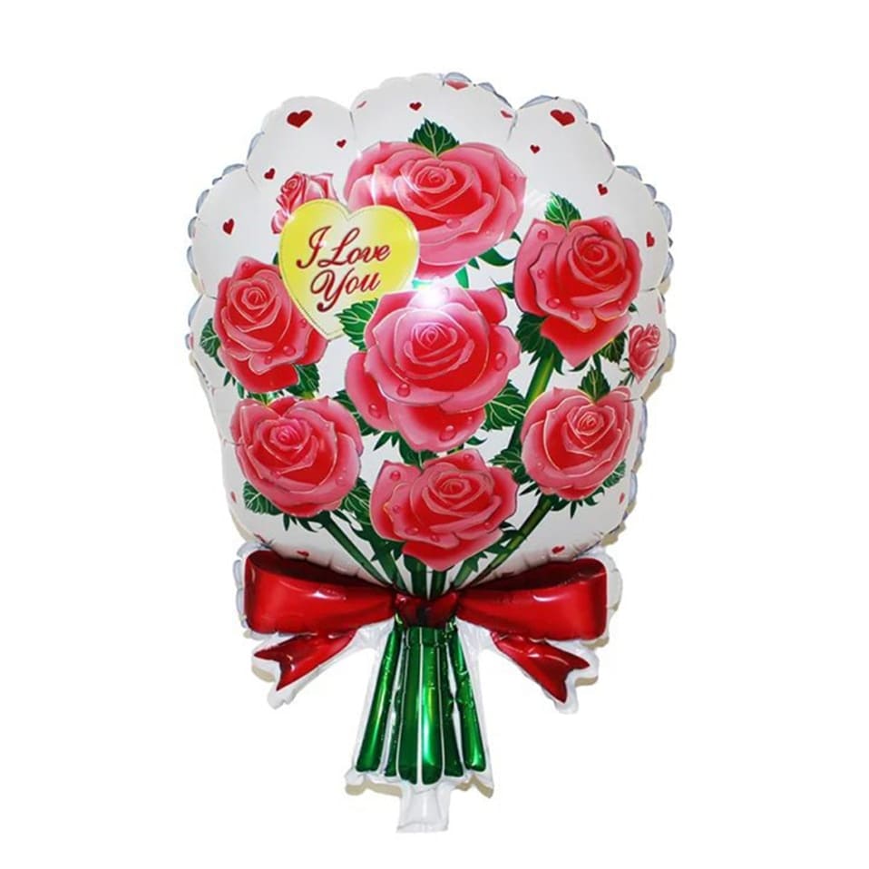 Фольгована кулька "Букет троянд"