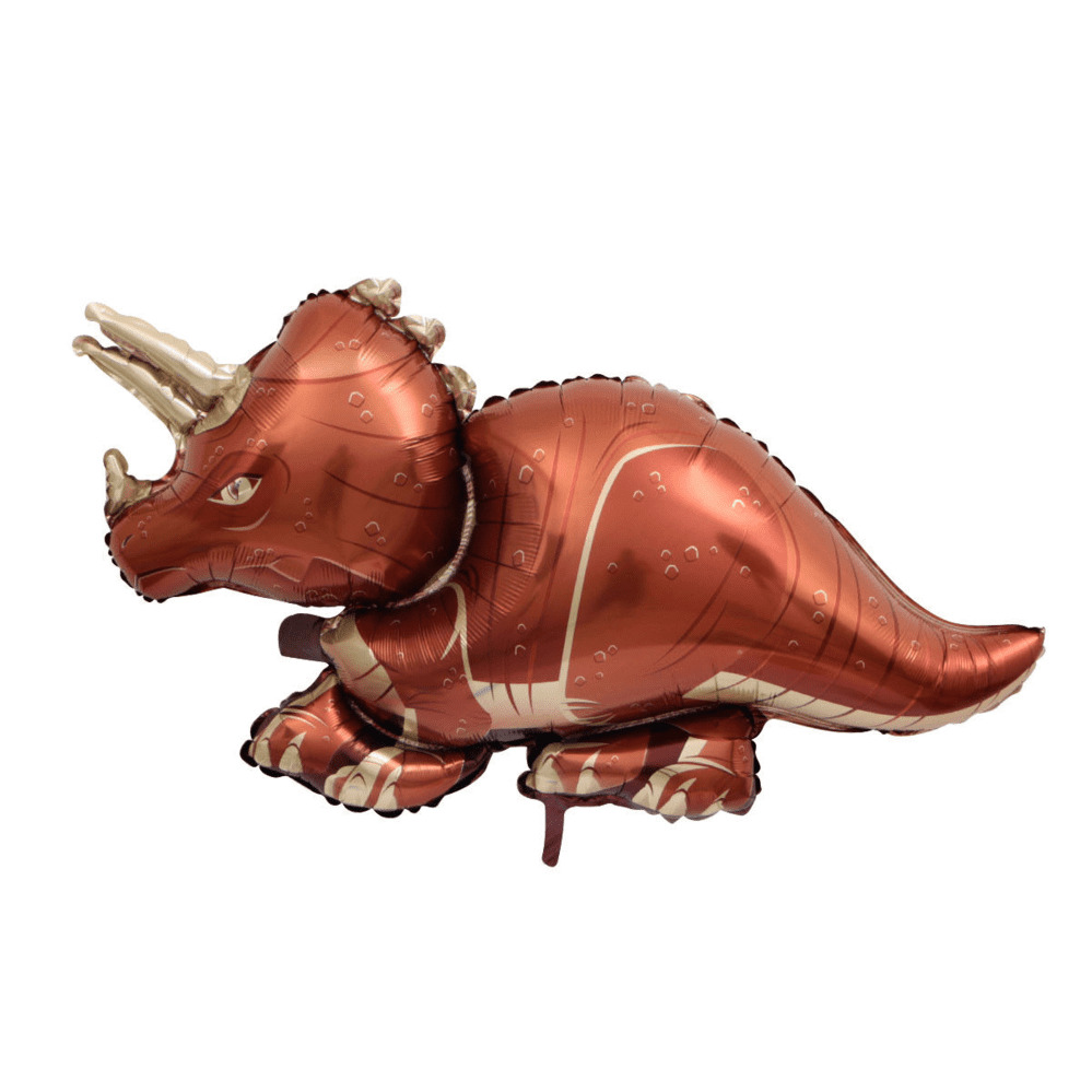 Фольгована кулька "Динозавр" коричневий