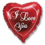 Фольгована кулька серце “I love you”