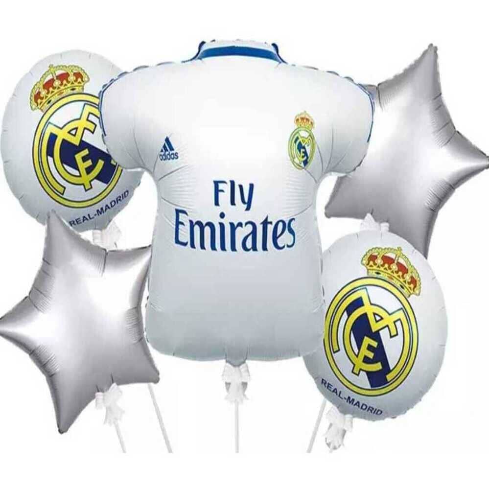 Набір фольгованих кульок "Реал Мадрид" 5 шт