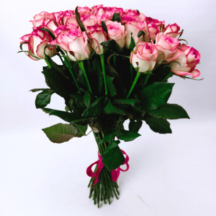 39 рожевих троянд 70 см "Джумілія"