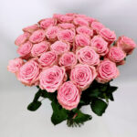 33 рожеві троянди 80 см "Софі_Лорен"