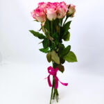 11 рожевих троянд 70 см "Джумілія"