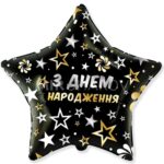 Кулька зірка “З днем народження”