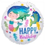 Кулька “Happy Birthday” русалка