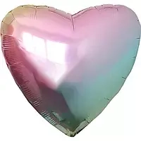 Фольгована кулька Серце | Омбре