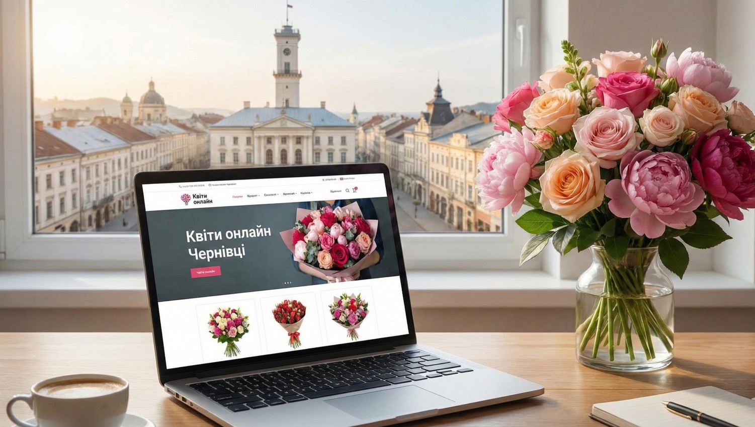 Як замовити букет квітів онлайн у Чернівцях