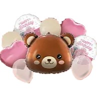 Повітряні кульки з ведмедиком на день народження