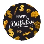 Фольгована кулька "happy birthday" долар